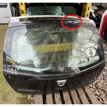 Dacia Sandero I bontott használt csomagtérajtó (részeivel) MINIMÁLISAN SÉRÜLT 2008-2012-ig