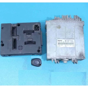 Renault Megane I 1.9dti bontott motorvezérlő computer szett BOSCH 1999-2002-ig 7700113863, webáruház, alkatrészek