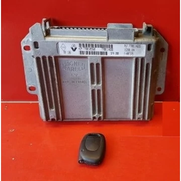 Renault Twingo II 1.2 8V bontott motorvezérlő computer szett MAGNETI MARELLI 2007-2014-ig 7700105560
