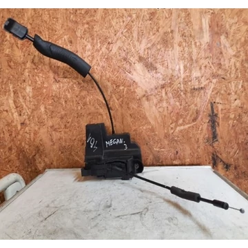 Renault Megane III 3 ajtós bontott használt bal első zárszerkezet 4 pólusú csatlakozóval 2008-2015-ig