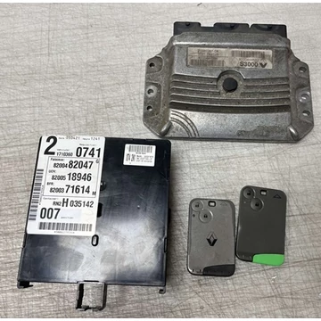 Renault Laguna II 1.6 16V bontott használt gyári motorvezérlő computer szett 2 kulccsal 2005-2007-ig 8200482047