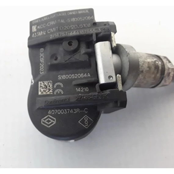 Renault Megane III bontott keréknyomás, guminyomás ellenőrző szenzor 2008-2015-ig 407003743R