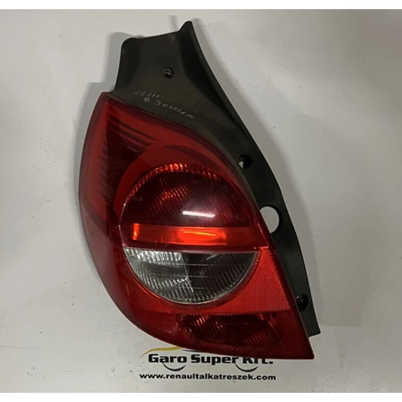 Renault Clio III bontott használt bal hátsó lámpa 2005-2009-ig 89035079