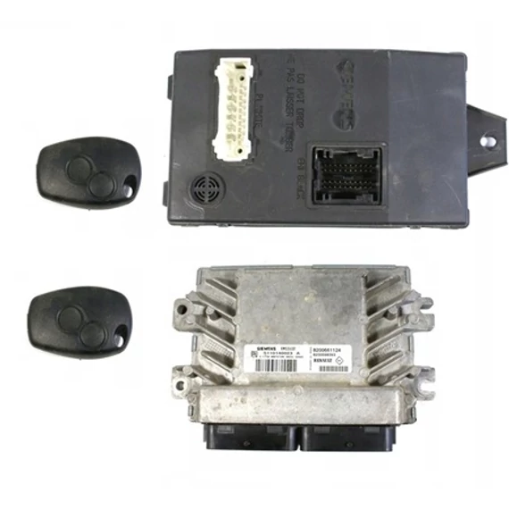 Dacia Logan I 1.6 8V bontott motorvezérlő computer szett SIEMENS EMS 3132 2004-2012-ig 8200661124